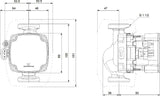 GRUNDFOS Hocheffizienz Umwälzpumpe ALPHA2 GO K 25-75 130 – App-Steuerung, AUTOADAPT, PWM