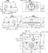 GRUNDFOS Fäkalienhebeanlage Multilift MD.12.3.4 – 2 Pumpen, 130 l, 3x400 V, 1,5 kW