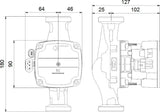 GRUNDFOS ALPHA Solar 15-75 Hocheffizienz-Umwälzpumpe PN10 130mm 230V