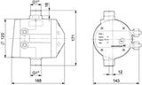 GRUNDFOS Pressure Manager PM1/2,2 – Drucksteuerung 2,2 bar, 230 V, IP65, Trockenlaufschutz