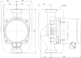 GRUNDFOS ALPHA1 20-40 N 150 Hocheffizienz-Umwälzpumpe, 230V, Edelstahlgehäuse, ECM-Technologie