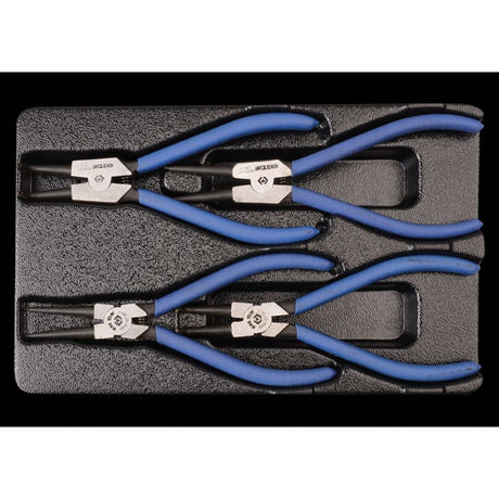 KING TONY Profi-Werkzeuge - Sprengringzangen-Set-Modul - 4 tlg. 942114GP