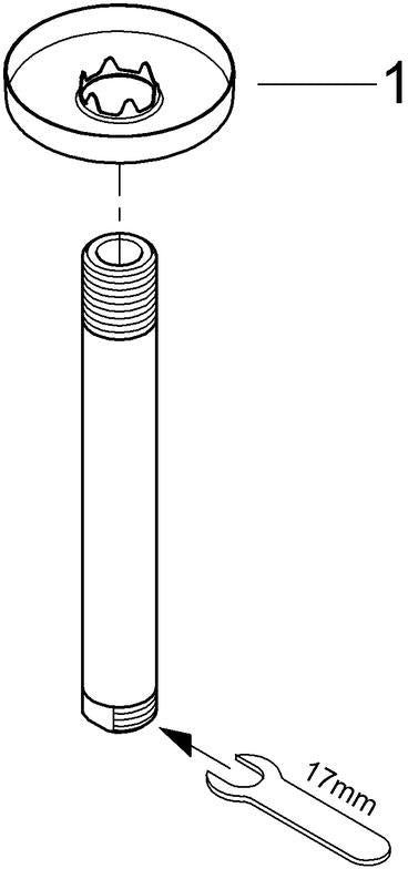 GROHE Rainshower Deckenauslass 142 mm mit Rückstromsicherung und Rosette in Chrom