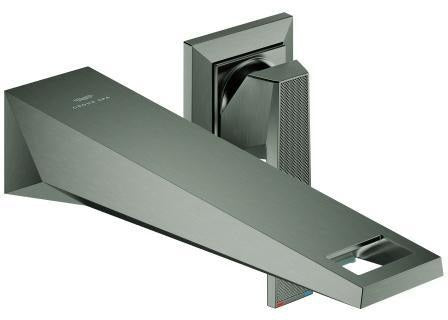 GROHE Allure Brilliant Private Collection 2-Loch-Waschtischbatterie mit Rändelstruktur – Chrom