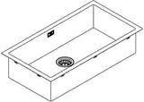 GROHE K700 Edelstahlspüle 1 Becken 864 x 464 mm – Unterbau & Aufliegend