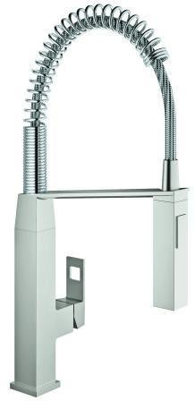 GROHE Eurocube Einhand-Spültischbatterie mit Profibrause, chrom – 31395