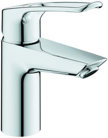 GROHE Eurosmart Einhand-Waschtischbatterie S-Size mit Push-open Ablaufgarnitur, chrom