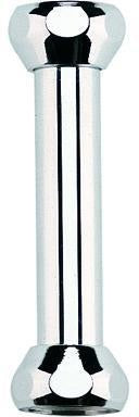 GROHE Verlängerungsrohr 45058 18x200 mm – Chrom, mit Quetschverschraubung 3/4''