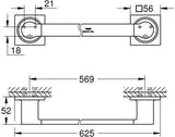 GROHE Allure Badetuchhalter 625 mm cool sunrise gebürstet mit verdeckter Befestigung