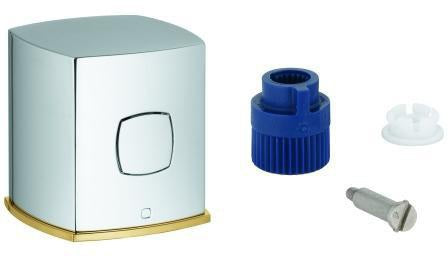 GROHE Griff 47933 Chrom – Absperrgriff für Grandera THM-Batterie mit AquaDimmer Eco