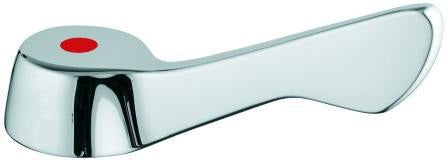 GROHE Hebel 06924 Markierung rot chrom – Armaturengriff mit roter Markierung