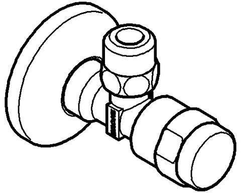 GROHE Eckventil Egaplus 41263 DN15 – Messing, chrom, mit Längenausgleich und Quetschverschraubung