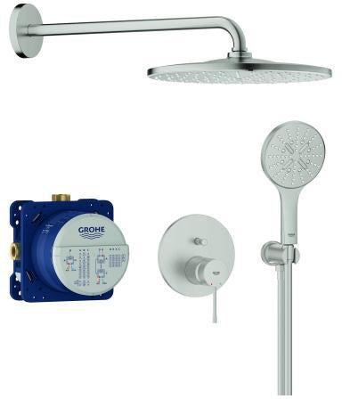 GROHE Essence Duschsystem Unterputz mit Rainshower Mono 310 Kopfbrause – Chrom