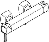 GROHE Grandera Einhand-Brausebatterie Wandmontage Chrom – SilkMove Keramikkartusche