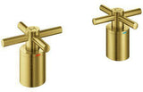 GROHE Atrio Kreuzgriffe 14217 – 1 Paar, Chrom, LongLife Oberfläche, H/C-Markierung