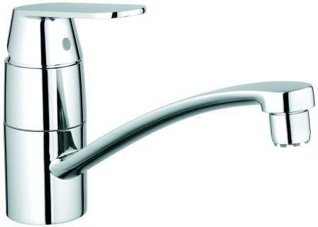 GROHE Eurosmart Cosmopolitan Spültisch-Einhandmischer Niederdruck flacher Auslauf Chrom