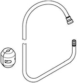 GROHE Brauseschlauch 48472 für Spültischbatterien, 1425 mm, Chrom, mit Gewicht