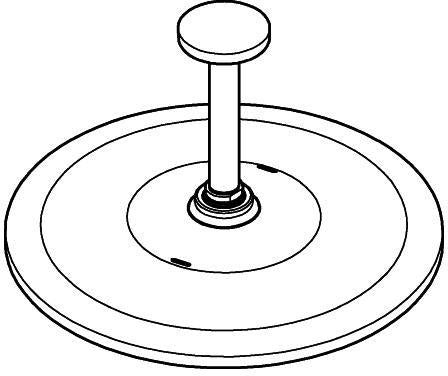 GROHE Rainshower 310 Mono Kopfbrauseset mit Deckenauslass 142 mm, 1 Strahl, chrom