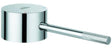 GROHE Hebel 48193 Chrom – Armaturengriff mit rot/blauer Temperaturanzeige