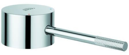 GROHE Hebel 48193 Chrom – Armaturengriff mit rot/blauer Temperaturanzeige