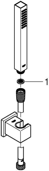 GROHE Euphoria Cube Stick Wandhalterset 1 Strahlart 8,2 l/min Chrom