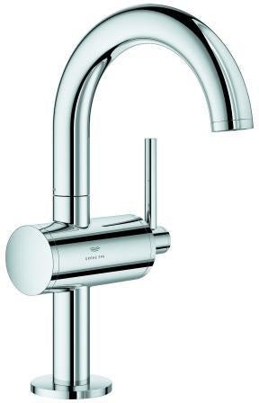 GROHE Atrio Einhand-Waschtischbatterie M-Size Chrom – schwenkbarer Auslauf & EcoJoy
