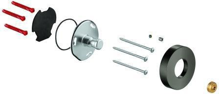 GROHE Brausestangenhalter 48279 Chrom für Duschsysteme mit Thermostatbatterie – Wandmontage