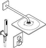 GROHE Grohtherm Cube Unterputz-Duschsystem mit Thermostat, 2 Abgängen und Rainshower Mono 310 Cube, Chrom