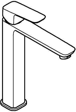 GROHE Cubeo Einhand-Waschtischbatterie XL-Size glatter Körper chrom