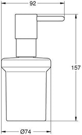 GROHE Essentials Seifenspender 102470 matt black für Halter Essentials & Cube, 160 ml
