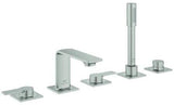 GROHE Allure 5-Loch-Wannenkombination cool sunrise gebürstet – Fliesenbankmontage