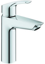GROHE Eurosmart Einhand-Waschtischbatterie M-Size mit SilkMove und EcoJoy – Chrom