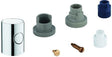 GROHE Metallgriff 47984 DN 15 Mengengriff mit EcoButton – Chrom, FlowControl Sparfunktion