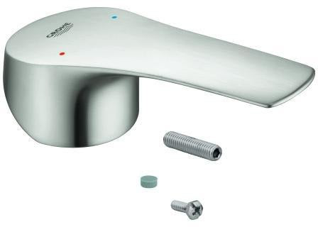 GROHE Hebel 48530 für Eurosmart Einhebelmischer – Chrom, mit rot/blauer Temperaturanzeige