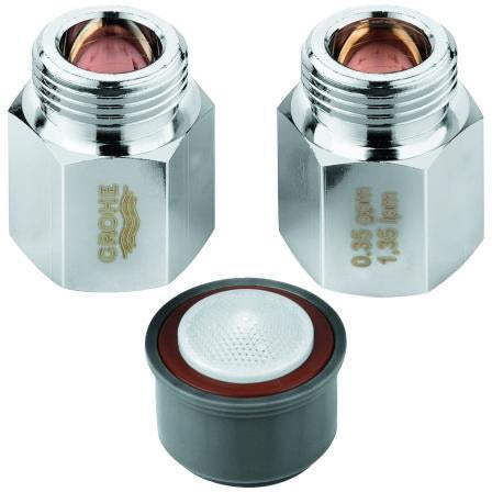 GROHE Wasserspar-Set 48191 mit Durchflussbegrenzer 1,35 l/min und Mousseureinsatz