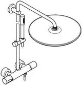 GROHE Rainshower System 400 Duschsystem mit Thermostatbatterie und Handbrause, Chrom