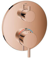 GROHE Atrio Thermostat-Brausebatterie 2-Wege-Umstellung Chrom – Fertigmontageset