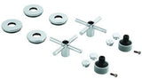 GROHE Kreuzgriff 48406 für Atrio – 2er-Set Chrom mit blau/roter Markierung
