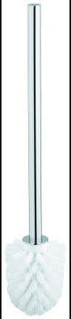 GROHE Essentials Ersatzbürste 40392 – WC-Bürste in Chrom mit weißem Bürstenkopf