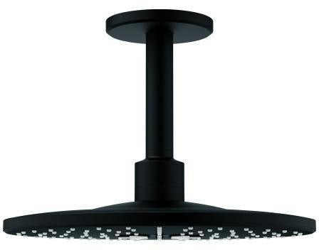GROHE Rainshower SmartActive 310 Kopfbrauseset Deckenauslass 142 mm 2 Strahlarten Phantom Black
