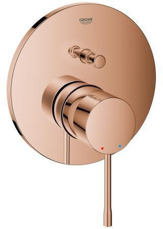 GROHE Essence Einhand-Wannenbatterie Fertigmontageset Cool Sunrise gebürstet