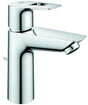 GROHE BauLoop Einhand-Waschtischbatterie M-Size mit 3,5 l/min Durchfluss und Zugstangen-Ablaufgarnitur in Chrom