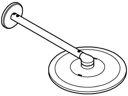GROHE Rainshower SmartActive 310 Kopfbrauseset mit 430 mm Brausearm, 2 Strahlarten, Chrom