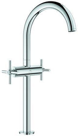 GROHE Atrio Waschtisch-Einlochbatterie XL-Size mit Kreuzgriffen, Chrom