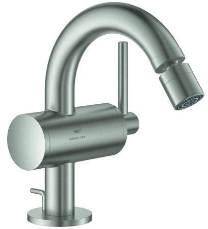 GROHE Atrio Einhand-Bidetbatterie 24364 – Chrom, SilkMove, Kugelgelenk-Mousseur
