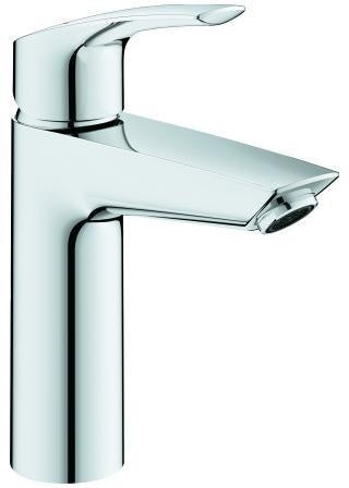 GROHE Eurosmart Einhand-Waschtischbatterie M-Size mit SilkMove und EcoJoy – Chrom