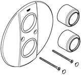 GROHE Rosette 47749 Chrom für Grohtherm 2000 Fertigmontageset – Hochwertige Armaturenrosette