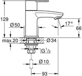 GROHE Eurostyle Cosmopolitan Standventil XS-Size Einlochmontage chrom
