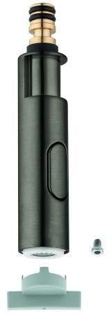 GROHE Spülbrause 46965 herausziehbare Profibrause supersteel – 2 Strahlarten & MagneticDocking
