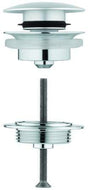 GROHE Ablaufgarnitur 65807 mit Klickverschluss chrom/titanium – für Waschtisch mit Überlauf
